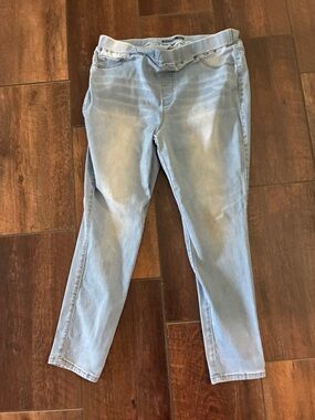 Light Blue Women’s Jeggings — Stretch Skinny High-Rise